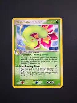 Meganium 9/115 Pokemon Unseen Forces Reverse HoloFoil Stamped Rare MP 2005 - Image 1