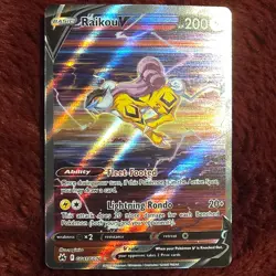 Pokemon Raikou V GG41/GG70 Crown Zenith Full Art Holo Ultra Rare Card - Image 1