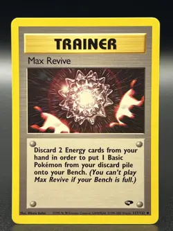 Max Revive 117/132 Gym Challenge Unlimited Vintage WOTC Pokemon TCG - NM/LP - Image 1