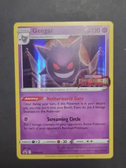 Pokemon Gengar Prerelease Promo Stamped Holo SWSH241 Sword & Shield 120HP - Image 1
