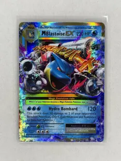 Pokemon TCG M Blastoise EX XY Evolutions Holo Rare Card 22/108 NM - Image 1