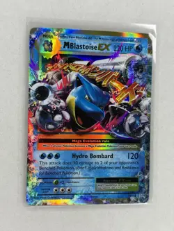 Pokemon TCG M Blastoise EX XY Evolutions Holo Rare Card 22/108 NM - Image 2