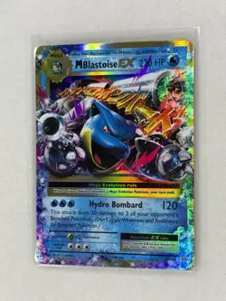 Pokemon TCG M Blastoise EX XY Evolutions Holo Rare Card 22/108 NM - Image 3