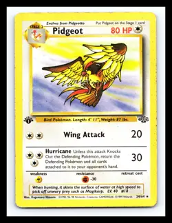 💥 PIDGEOT 1ST EDITION Non Holo # 24/62 | JUNGLE SET | Pokemon 2000 Vintage - Image 1
