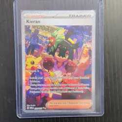 Pokemon Kieran 218/167 Full Art Holo Trainer Card Sv06 Twilight Masquerade - Image 1