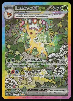 Leafeon ex 144/131 Special Illustration Rare Prismatic Evolutions Pokemon - Image 1