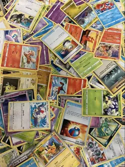 1.5LB Lot of Mixed Various Assorted Pokemon Cards CCG TCG Trading Cards w/ Tin - Image 2