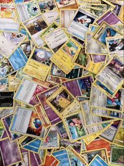 1.5LB Lot of Mixed Various Assorted Pokemon Cards CCG TCG Trading Cards w/ Tin - Image 5