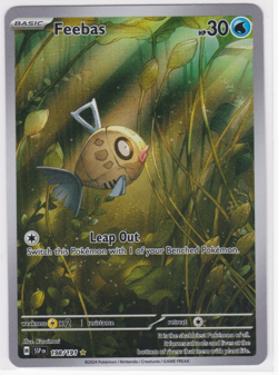 Pokemon TCG Surging Sparks Feebas Illustration Card 198/191 NM - Image 1