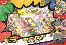 Pokemon Ascended Heroes Premium Poster Collection Mega Lucario - PRESALE ITEM - Image 2