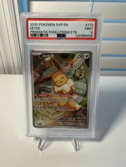 2025 POKEMON SVP EN PROMO PRISMATIC EVOLUTIONS ETB 173 EEVEE PSA 9 - Image 1
