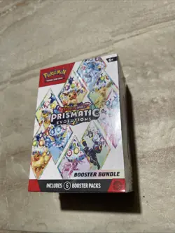 Pokemon TCG: Prismatic Evolutions Booster Bundle SV 8.5 | 6 Packs FACTORY SEALED - Image 1
