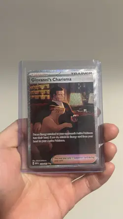 Giovanni's Charisma - 204/165 - 151 Special Illustration Rare NM 2023 - Pokemon - Image 1