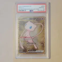 Pokemon TCG Mew ex 205/165 Sv: Scarlet & Violet 151 Metal EX PSA 10 Double Rare - Image 4