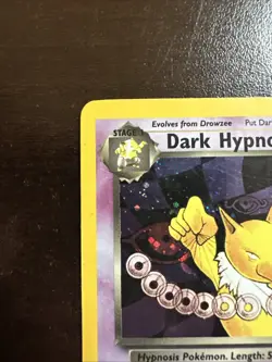 Dark Hypno 9/82 Holo Rare Pokemon TCG Team Rocket WOTC HP - Image 2