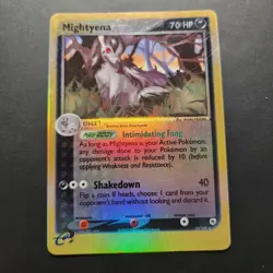 2003 Mightyena 10/109 - Ruby & Sapphire Reverse Holo Rare - Pokemon TCG - LP - Image 1