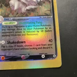 2003 Mightyena 10/109 - Ruby & Sapphire Reverse Holo Rare - Pokemon TCG - LP - Image 3