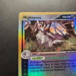 2003 Mightyena 10/109 - Ruby & Sapphire Reverse Holo Rare - Pokemon TCG - LP - Image 5
