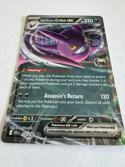 Pokemon Team Rocket's Crobat ex 122/182 Sv10: Destined Rivals Holo - 2025 NM - Image 2