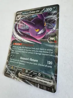 Pokemon Team Rocket's Crobat ex 122/182 Sv10: Destined Rivals Holo - 2025 NM - Image 4