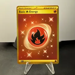 Fire Energy Gold Hyper Rare 230/197 Sv03: Obsidian Flames English Pokemon NM - Image 1