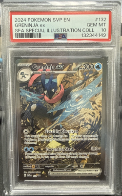 2024 POKEMON SHROUDED FABLE SPECIAL ILLUSTRATION COLLECTION GRENINJA EX PSA 10 - Image 1