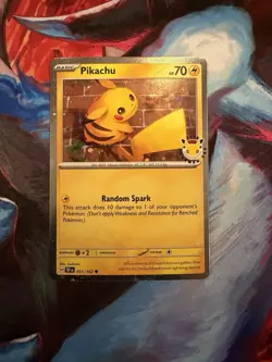 Pikachu (Pokemon Day 2026 Stamped) 051/162 Cosmos Holo Promo - Image 1