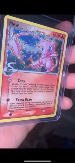 Pokemon Mew 3/17 Pop Series 5 Holo Inverted Poke ball Error With Swirl! - Image 1