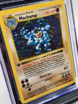 Machamp - Pokemon Base Set 1st Edition Shadowless 8/102, Near Mint+ (CGC 7.5) - Image 2