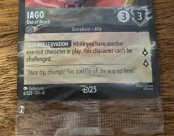 New Disney Lorcana D23 2025 Gold Member Exclusive Gift Iago 8in Foil Promo Card - Image 3