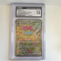 Pokemon Venusaur ex 198/165 Sv: Scarlet & Violet 151 Rare Holo CGC 10 340 HP - Image 1