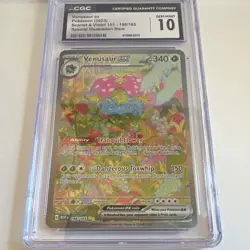 Pokemon Venusaur ex 198/165 Sv: Scarlet & Violet 151 Rare Holo CGC 10 340 HP - Image 3