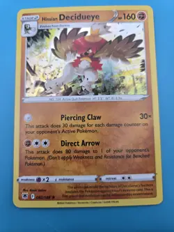 HISUIAN DECIDUEYE - 082/189 -Holo Rare Astral Radiance Pokemon NM - Image 1