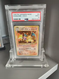 Pokemon Charizard/Glurak Japanese/Japanisch Base Set PSA 9 - Image 1
