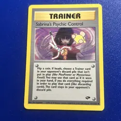 Sabrina's Psychic Control 121/132 Gym Challenge Uncommon LP Pokemon Misty Art - Image 1