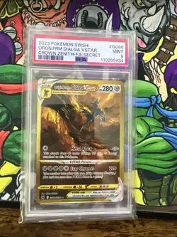 2023 Pokemon Origin Forme Dialga VSTAR (Secret) GG68/GG70 Crown Zenith PSA 9 - Image 1