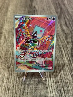 Pokemon TCG Sigilyph 121/086 Illustration Rare SV10.5 White Flare NM - Image 1