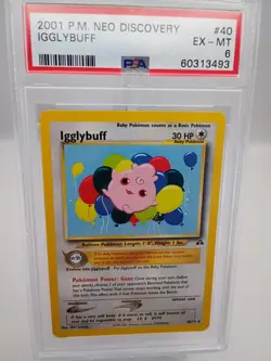Pokemon Neo Discovery Igglybuff 40/75 PSA Graded Unlimited Regular English - Image 1