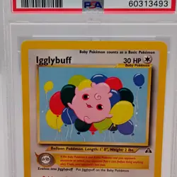 Pokemon Neo Discovery Igglybuff 40/75 PSA Graded Unlimited Regular English - Image 2