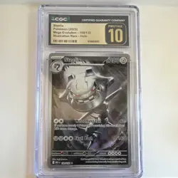 Pokemon Steelix 150/132 Me01: Mega Evolution Holo CGC 10 200 HP - Image 1