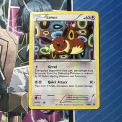 2011 Pokemon BW Black Star Promos #BW94 Eevee Cosmo Holo - Image 1