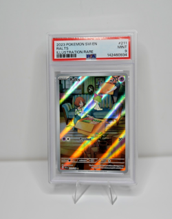Pokemon TCG Ralts #211/198 Scarlet & Violet Base Illustration Rare PSA 9 - Image 1