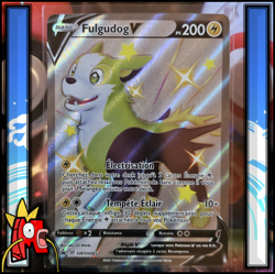 Carte Pokemon : Fulgudog V SWSH085 - E&B Promo - Full Art Shiny - NEUF - FR - Image 1