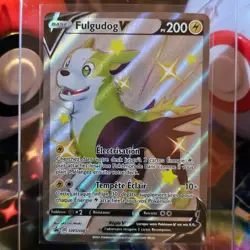 Carte Pokemon : Fulgudog V SWSH085 - E&B Promo - Full Art Shiny - NEUF - FR - Image 2