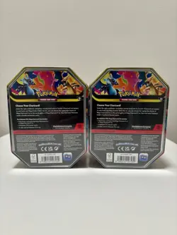 Mega Charizard X & Y Ex Tins Set of 2 Factory Sealed Pokemon TCG - Image 4