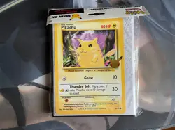 Pokemon 25th Anniversary First Partner Collector's Binder With Oversize Pikachu - Image 1