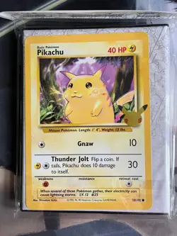 Pokemon 25th Anniversary First Partner Collector's Binder With Oversize Pikachu - Image 5
