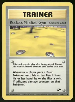 Pokemon Tcg Rocket's Minefield Gym #119 Pokemon Gym Challenge NM - Image 1