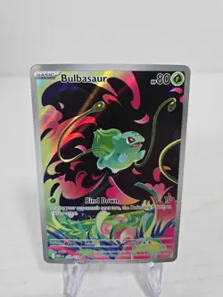 Pokemon Bulbasaur 133/132 Me01: Mega Evolution Illustration Rare Holo - Image 1