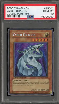 Yu-Gi-Oh! Cyber Dragon Collectors Tin Secret Rare Promo CT03-EN002 PSA 10 - Image 1